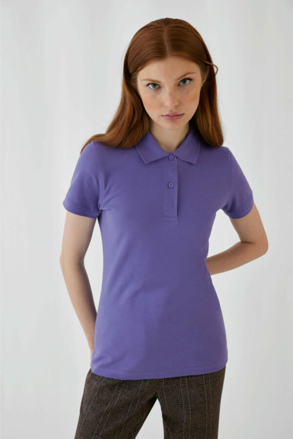 Polo en coton bio femme personnalisable – Image 2
