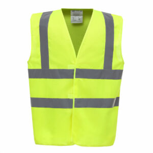 gilet de sécurité haute visibilité jaune fluo