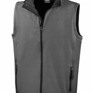 veste softshell sans manche gris foncé