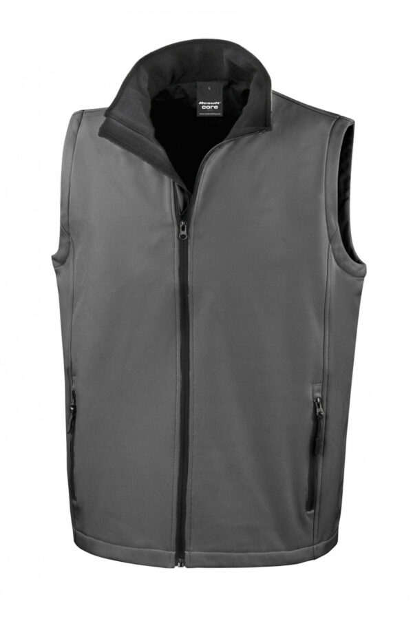 veste softshell sans manche gris foncé
