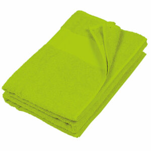 Serviette de bain couleur verte personnalisable