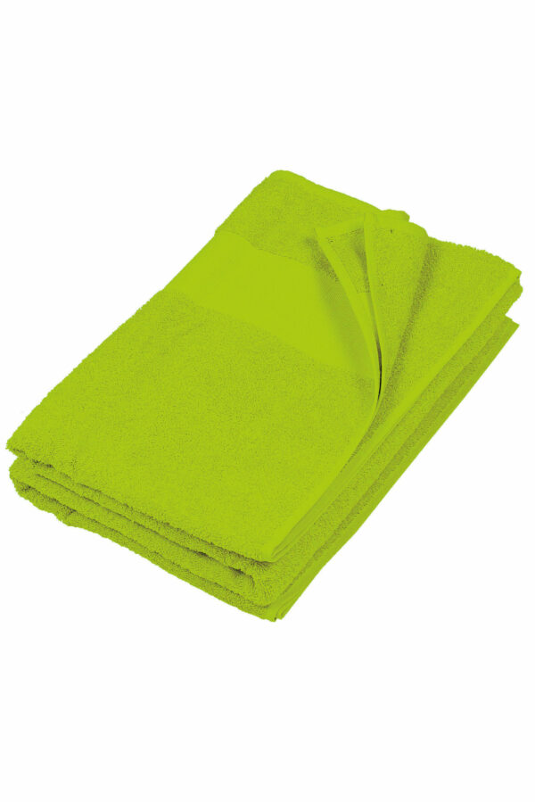 Serviette de bain couleur verte personnalisable