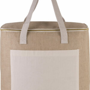 sac isotherme en toile de jute personnalisable