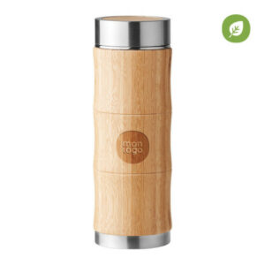 bouteille isotherme bambou avec infuseur à thé