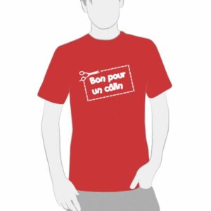t-shirt personnalisable "bon pour un câlin"
